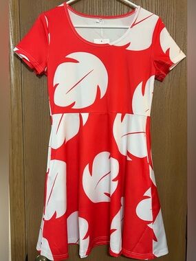 NC Lilo Red Dress w/scrunchy